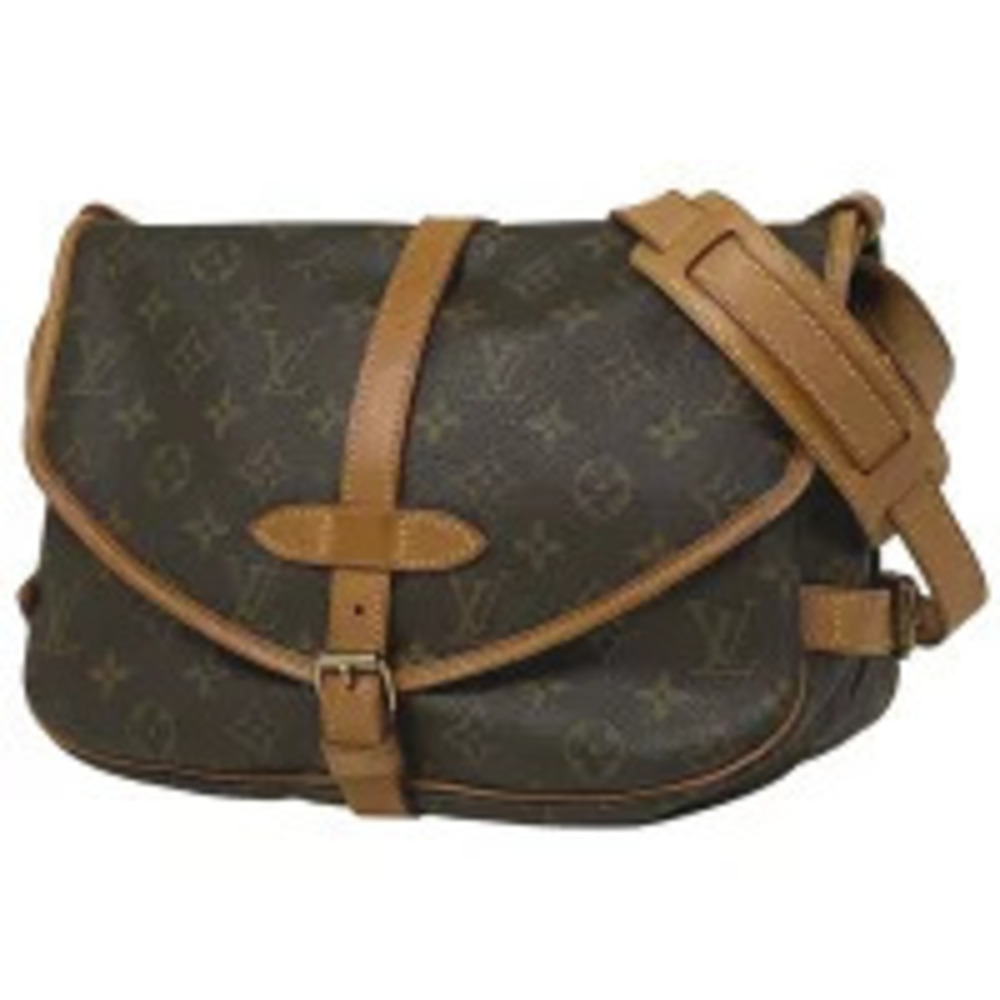 Louis Vuitton Saumur Crossbody Shoulder Bag Monogram Brown